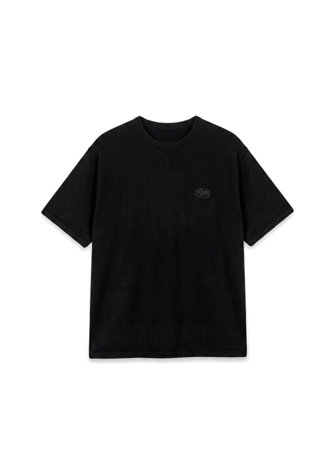 ACROSS THE LINES BLACK T-SHIRT