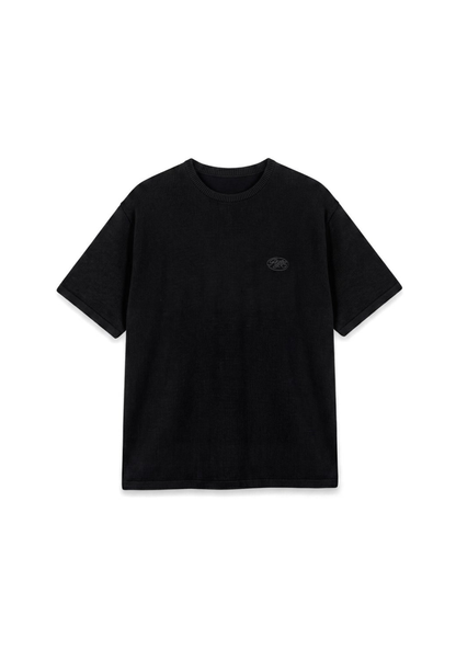 ACROSS THE LINES BLACK T-SHIRT