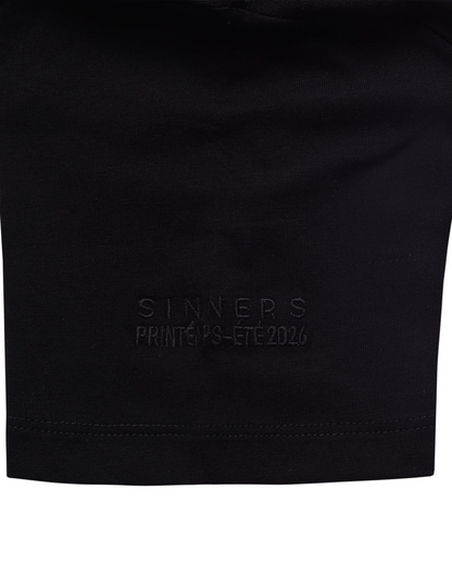 MONOGRAM SLIM BLACK T-SHIRT