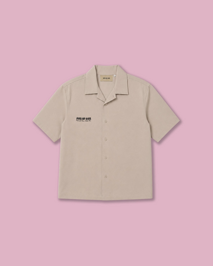 KINDRED CAMP SHIRT — BEIGE