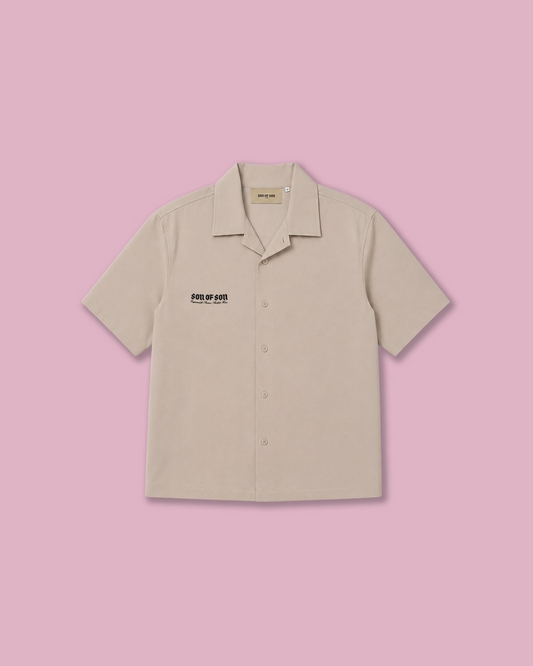 KINDRED CAMP SHIRT — BEIGE