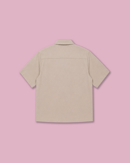 KINDRED CAMP SHIRT — BEIGE