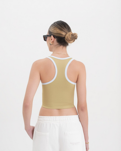 ACROSS THE LINES GREEN TANK TOP
