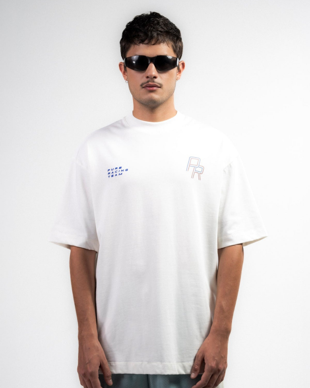 OVERDRIVE IVORY RACING LINES T-SHIRT