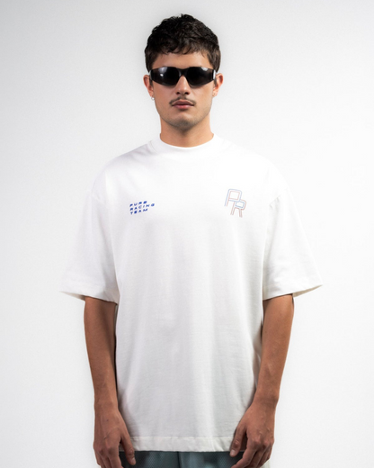 OVERDRIVE IVORY RACING LINES T-SHIRT