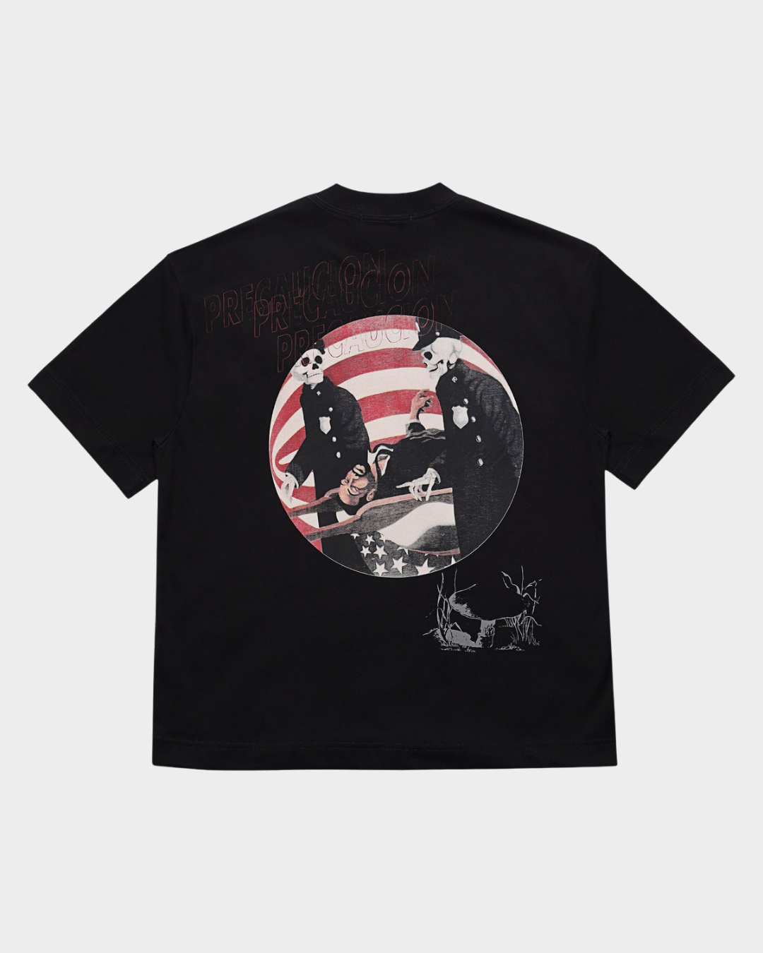 PRE-CAUCION BLACK T-SHIRT