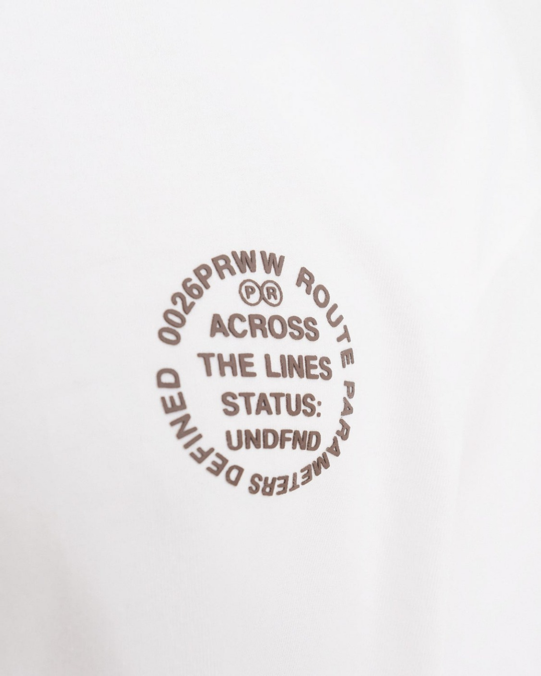 ACROSS THE LINES WHITE KEY T-SHIRT