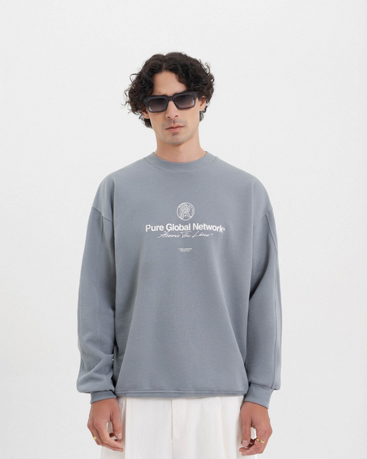 ACROSS THE LINES GRAY PULLOVER