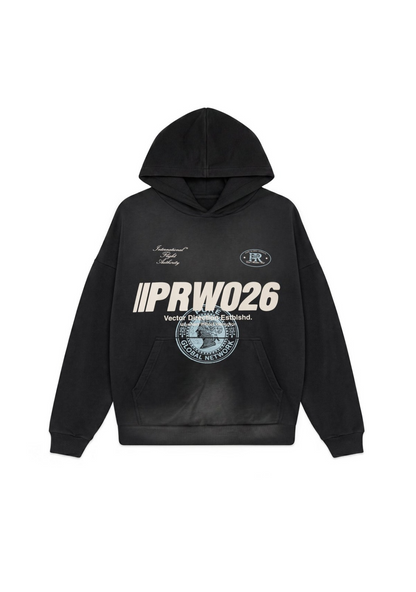 ACROSS THE LINES BLACK HOODIE
