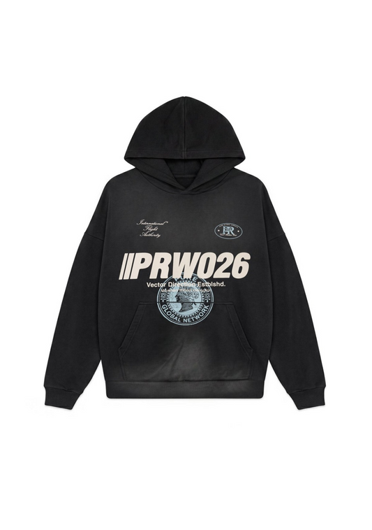 ACROSS THE LINES BLACK HOODIE