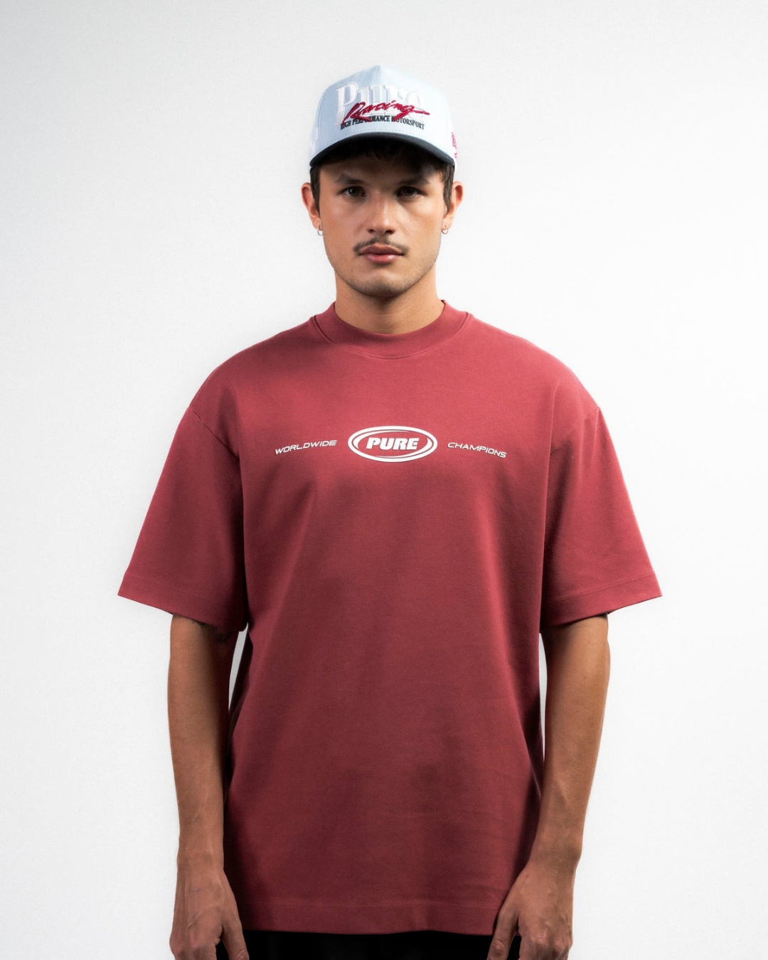 OVERDRIVE BURGUNDY T-SHIRT