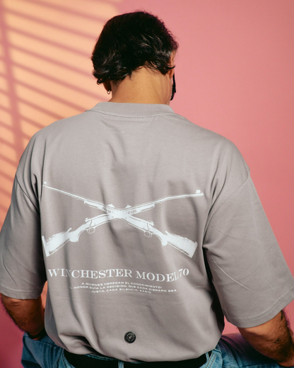 MODEL 70 OVERSIZED T-SHIRT — GREY