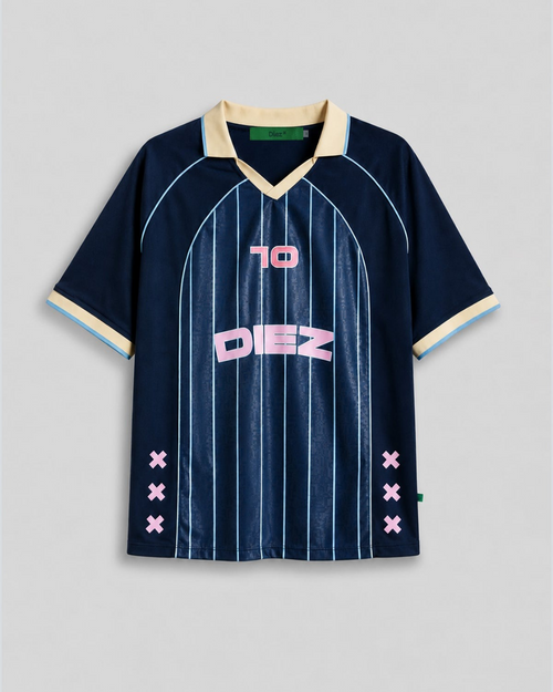 CAMISETA FUTBOLERA AZUL