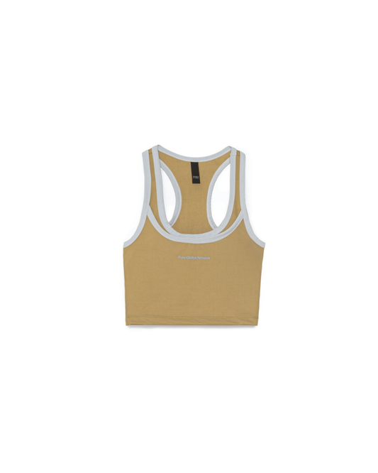 ACROSS THE LINES GREEN TANK TOP