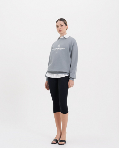 ACROSS THE LINES GRAY PULLOVER
