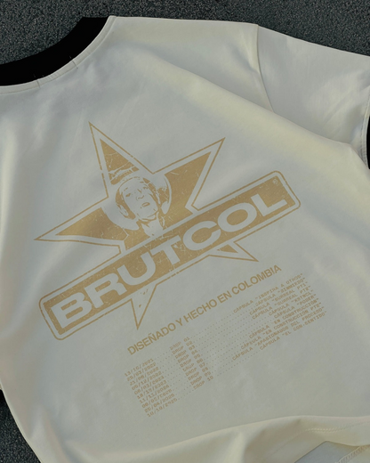 CAMISETA OVERSIZE CROPPED BRUTCOL® TOUR EN EL CON-SENTIDO – CUELLO NEGRO