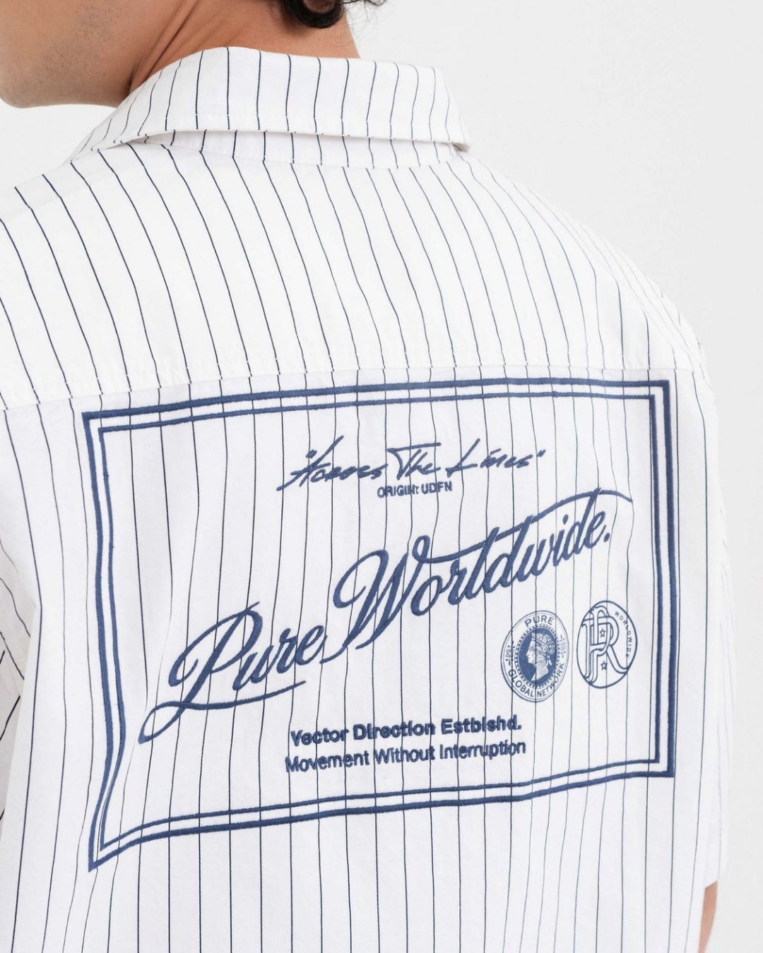 ACROSS THE LINES BUTTON SHIRT