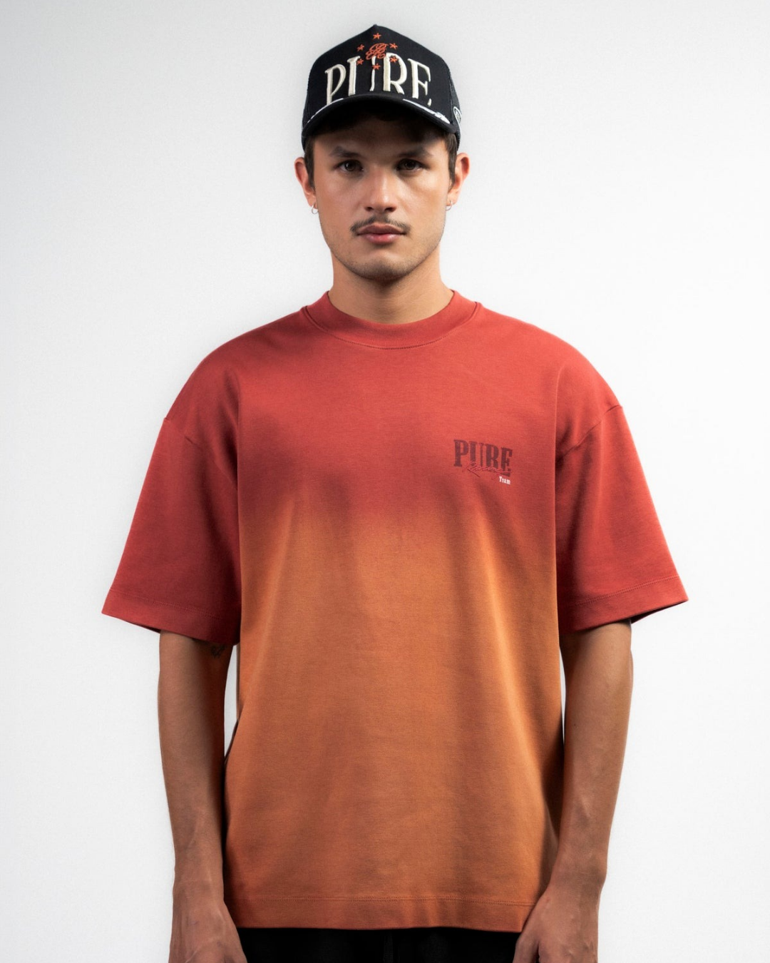 OVERDRIVE WASHED BURGUNDY T-SHIRT