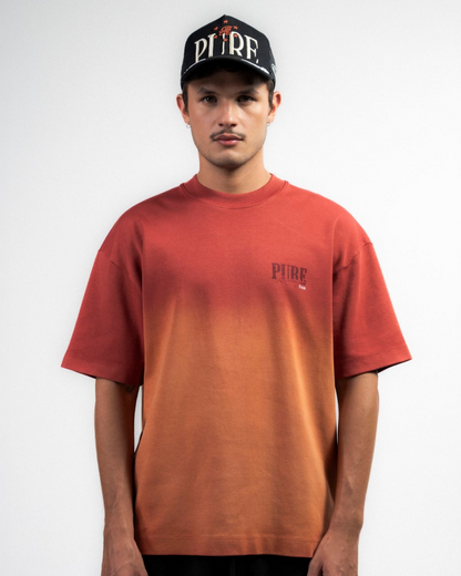 OVERDRIVE WASHED BURGUNDY T-SHIRT
