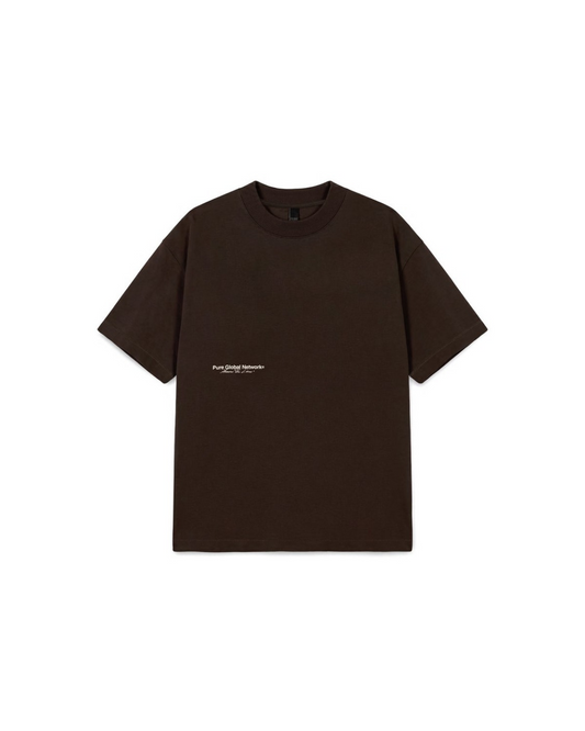 ACROSS THE LINES BROWN T-SHIRT