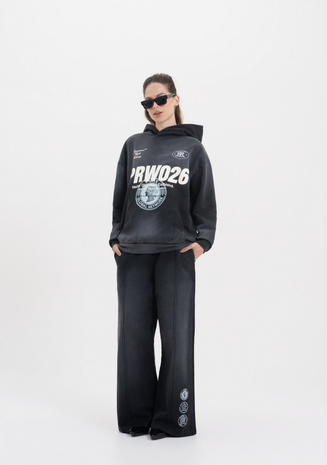 ACROSS THE LINES BLACK HOODIE