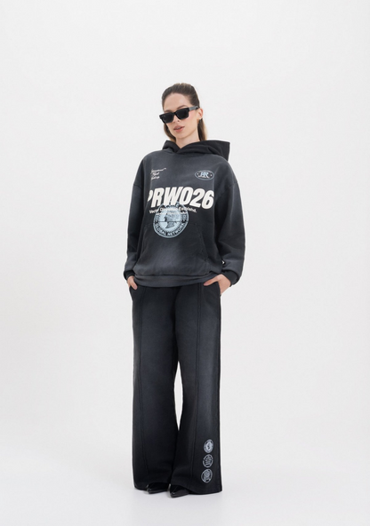 ACROSS THE LINES BLACK HOODIE