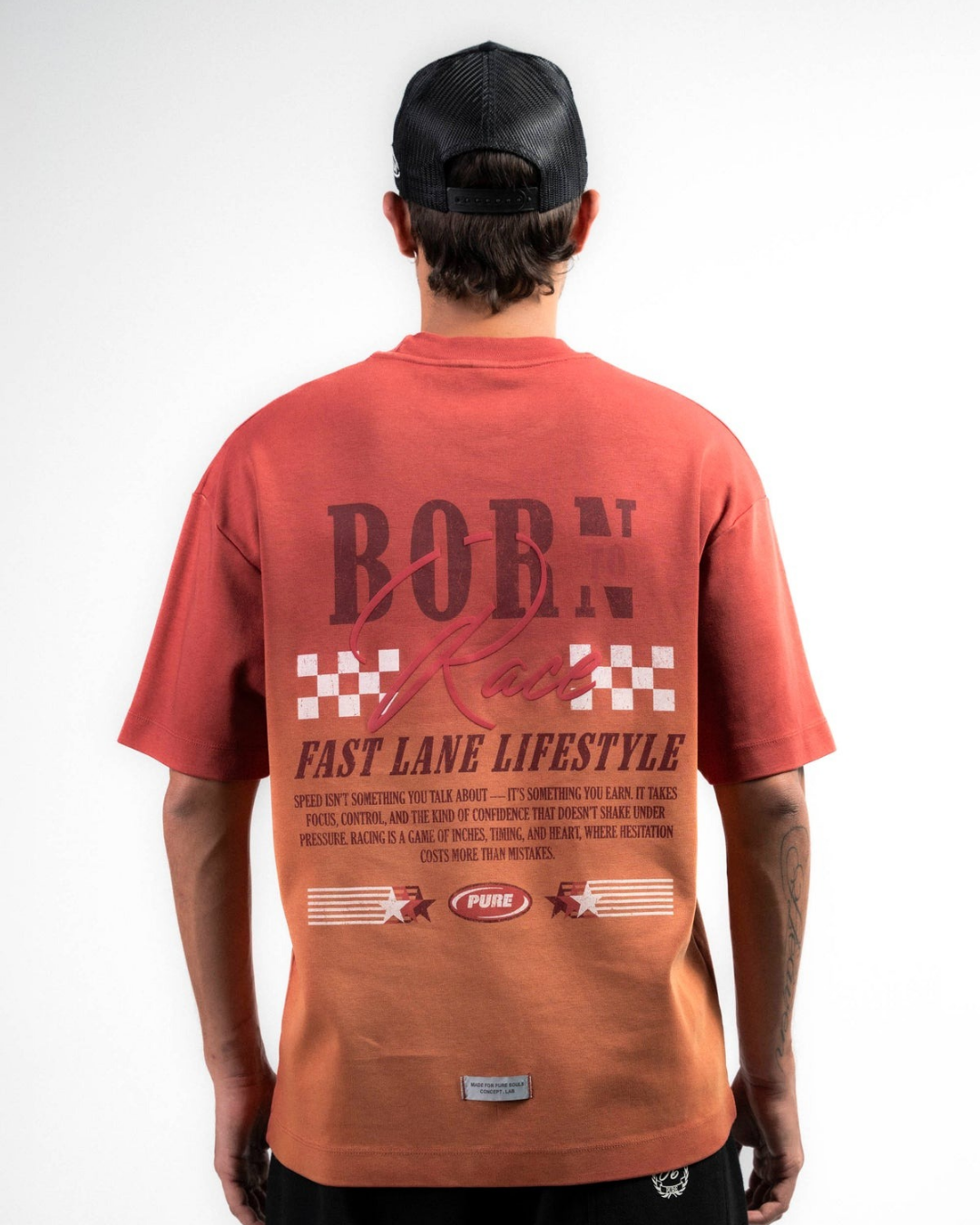 OVERDRIVE WASHED BURGUNDY T-SHIRT