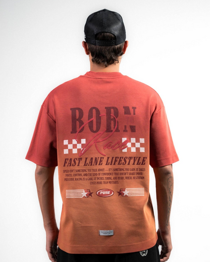 OVERDRIVE WASHED BURGUNDY T-SHIRT