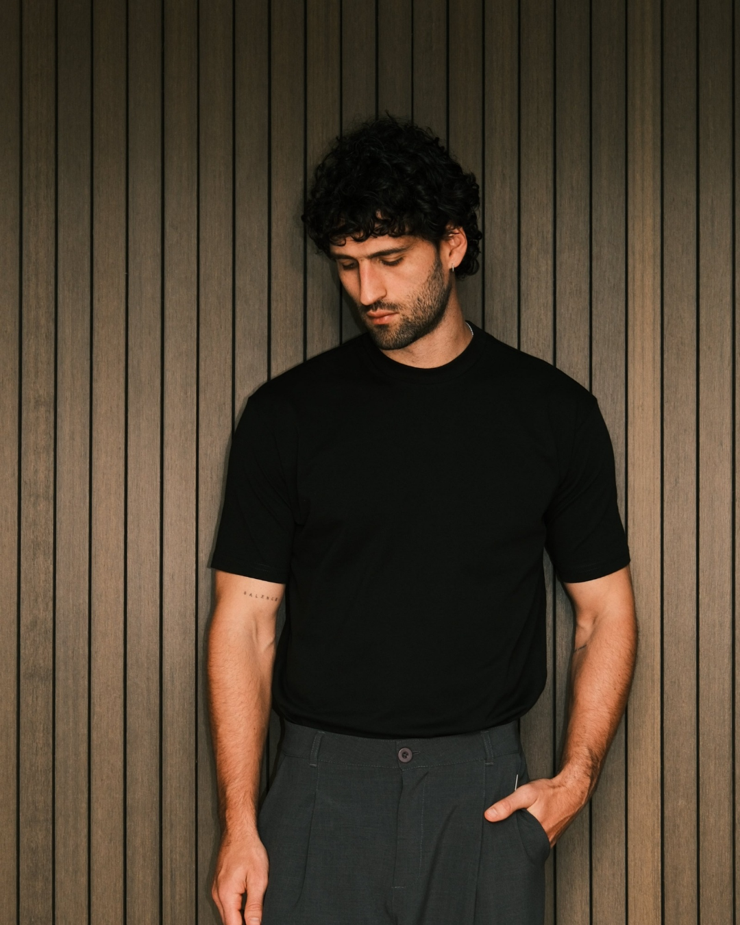 B BLACK TAPE T-SHIRT
