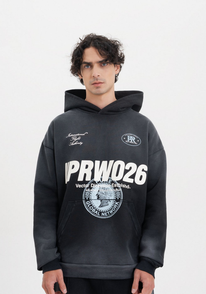 ACROSS THE LINES BLACK HOODIE