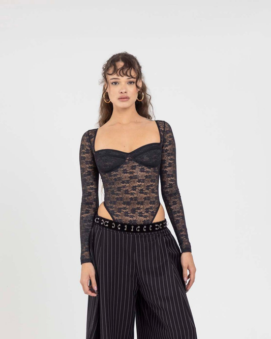 LACE BLACK BODYSUIT