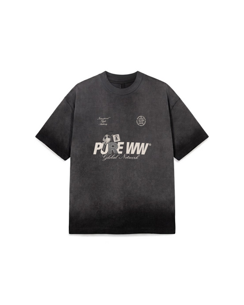 ACROSS THE LINES WASHED BLACK KEY T-SHIRT