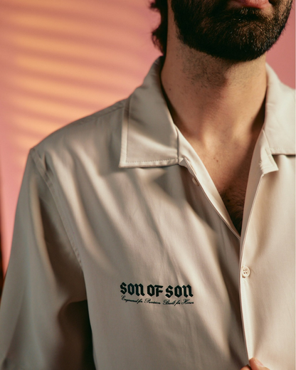KINDRED CAMP SHIRT — BEIGE