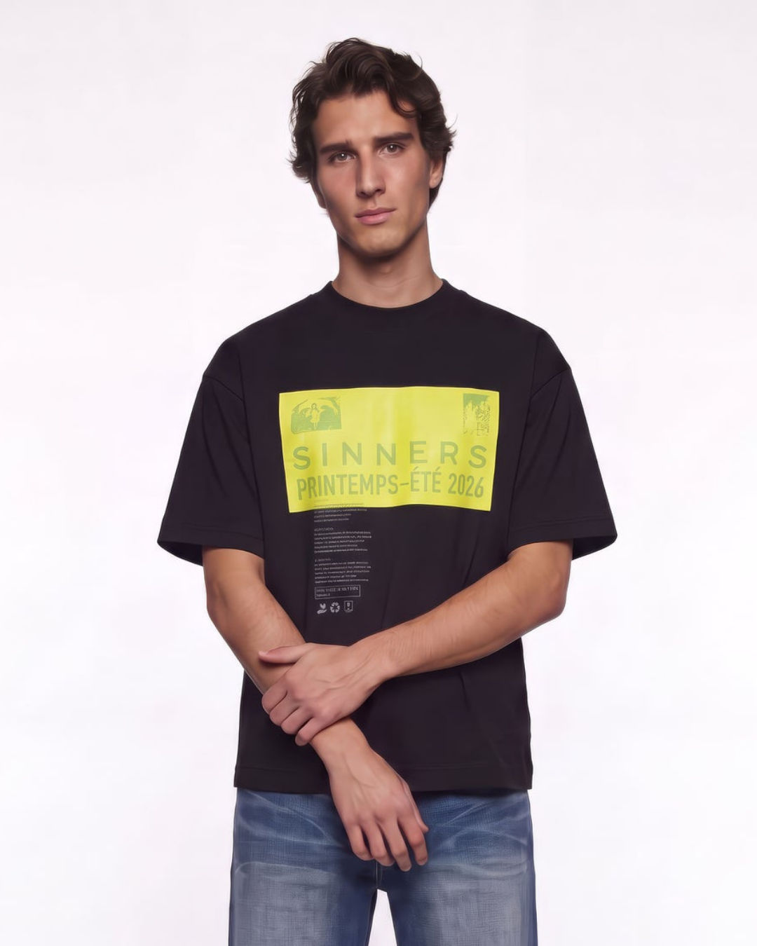 PRE-CAUCION BLACK T-SHIRT
