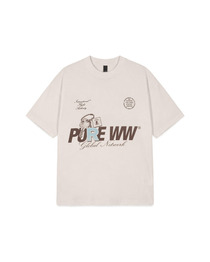 ACROSS THE LINES WHITE KEY T-SHIRT