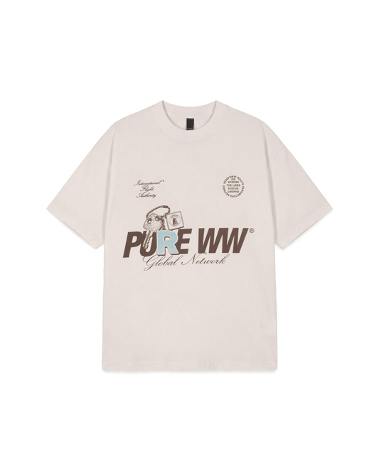 ACROSS THE LINES WHITE KEY T-SHIRT