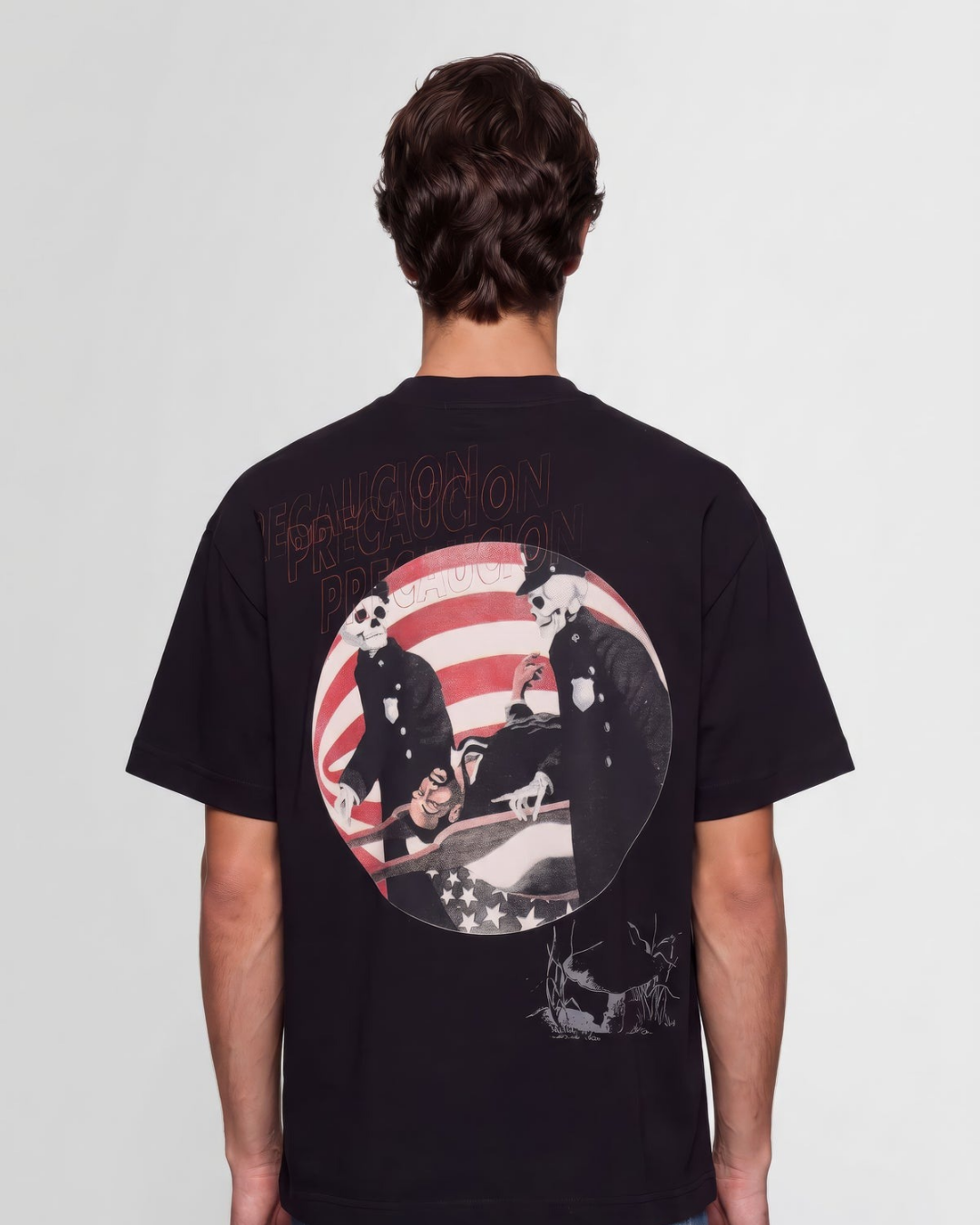 PRE-CAUCION BLACK T-SHIRT