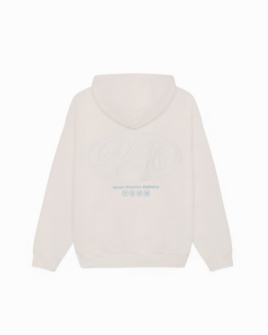 ACROSS THE LINES WHITE ZIP HOODIE