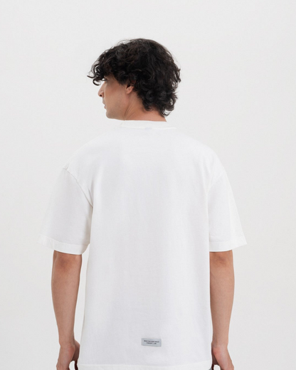 ACROSS THE LINES WHITE KEY T-SHIRT