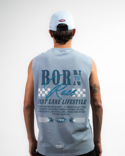 OVERDRIVE WASHED BLUE TANK TOP