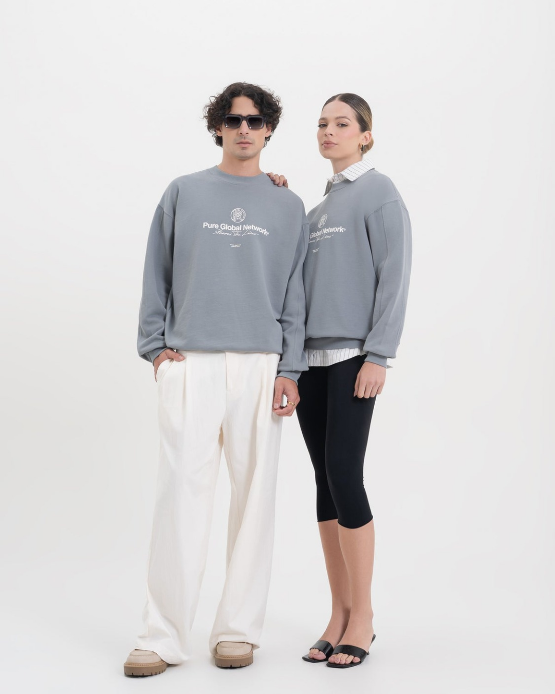 ACROSS THE LINES GRAY PULLOVER