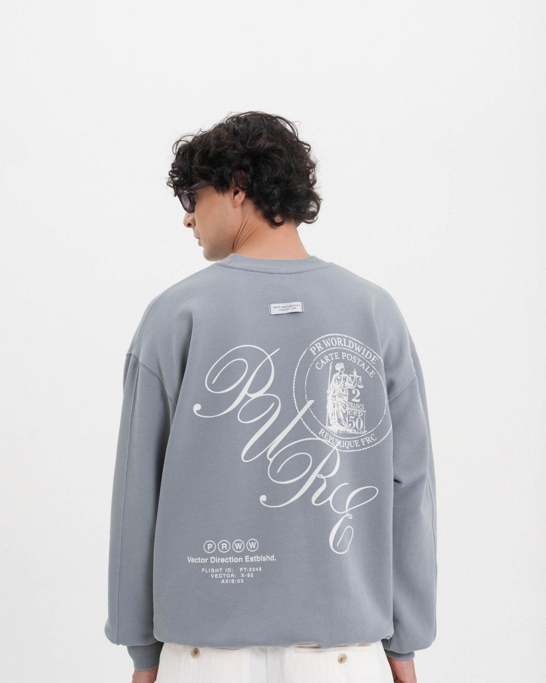 ACROSS THE LINES GRAY PULLOVER