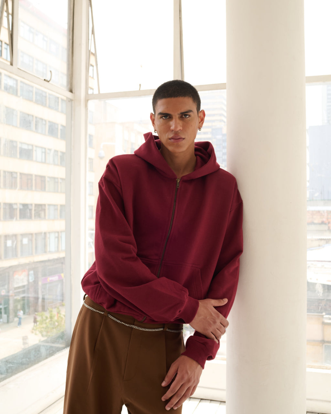 UNSEEN HOODIE BURGUNDY