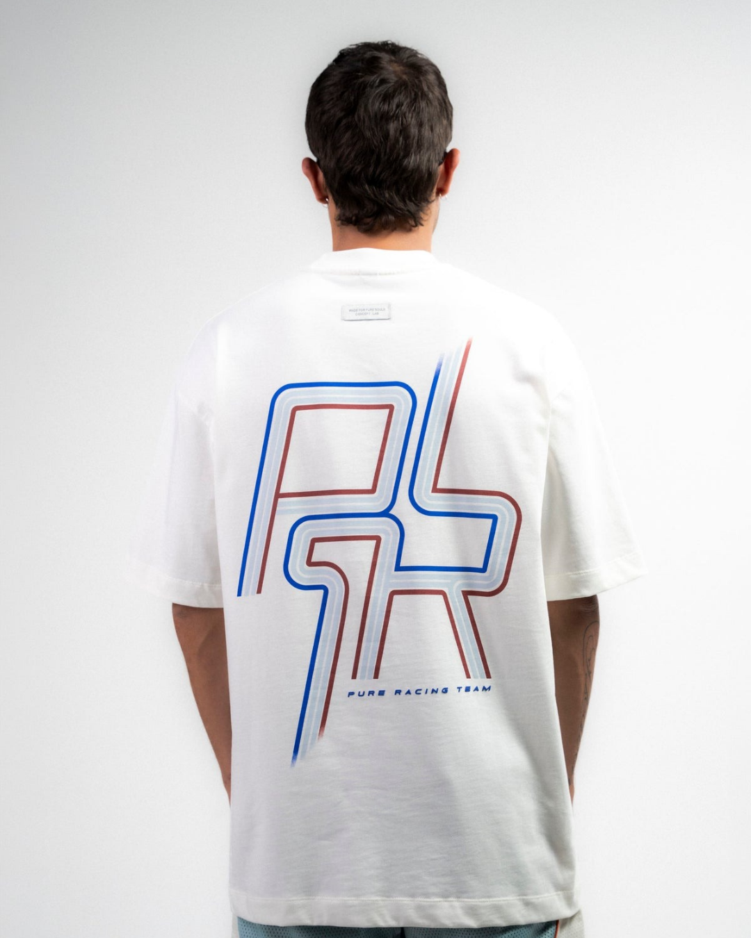 OVERDRIVE IVORY RACING LINES T-SHIRT