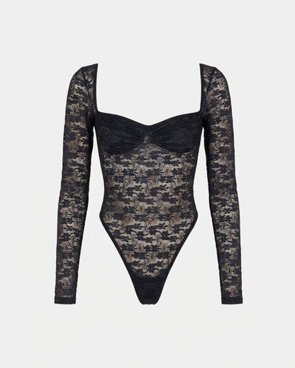 LACE BLACK BODYSUIT