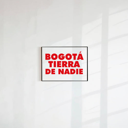 POSTAL BOGOTÁ TIERRA DE NADIE (PAPEL 75GR)