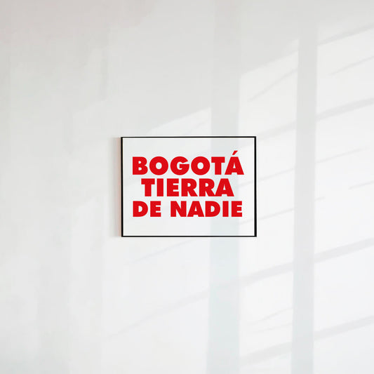POSTAL BOGOTÁ TIERRA DE NADIE (PAPEL 75GR)